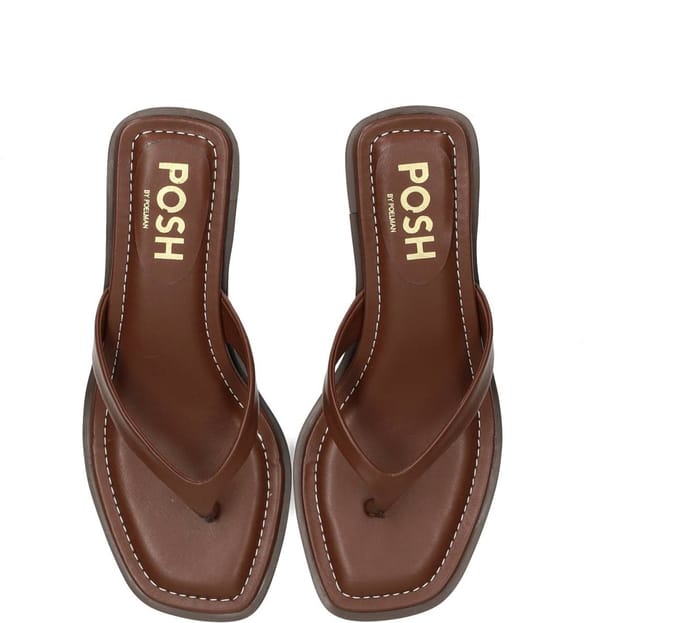 POSH By Poelman Lucy Dames Hakken - Donker bruin