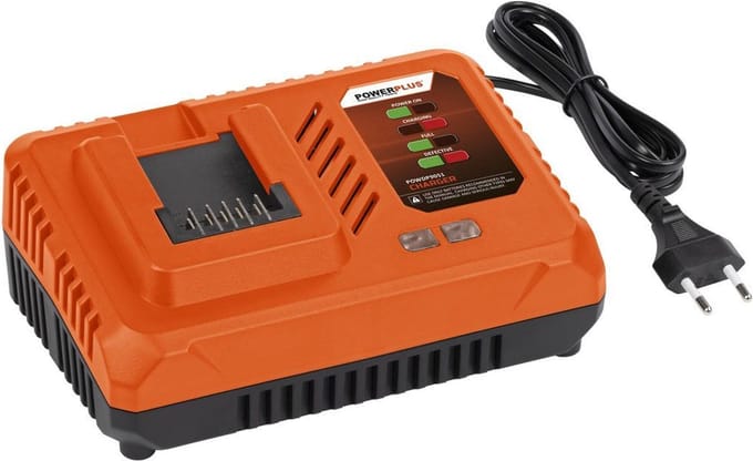 Dual Power batterijlader POWDP9051 - 4.0A - voor 20V & 2x20V accu's - batterijplatform