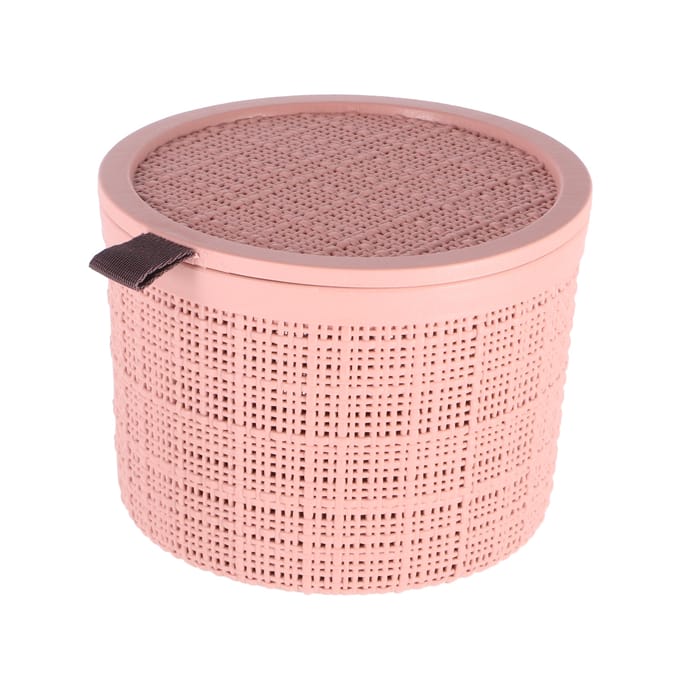 Curver Opbergmand Jute-Look Rond 2L Roze