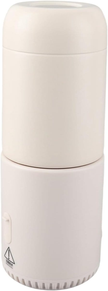 Draagbare Waterkoker - Mini warmhoudbeker - Warme dranken maken - Draadloze temperatuurregeling - 400 ml - Wit