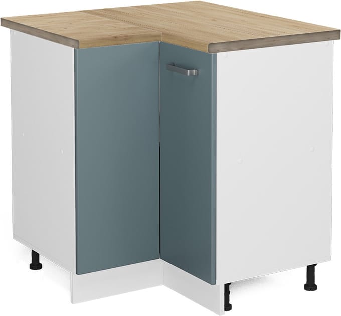 Vicco R-Line Hoekkast – 75.6 cm, WB Eik Blauw-grijs