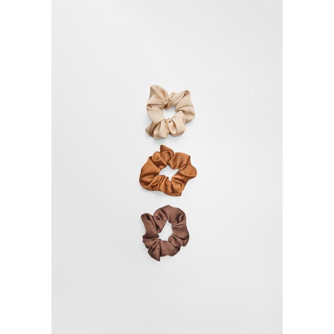 Stradivarius Set van 3 haarelastiekjes  Bruin OS