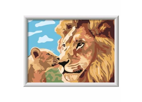 Ravensburger - Lion and Baby - CreArt Schilderen op Nummer - 9+ Jaar