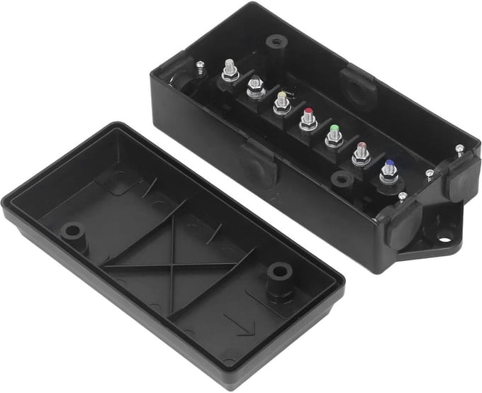 Dailygoods - Waterdichte Trailer Junction Box met 7 Polige Connector