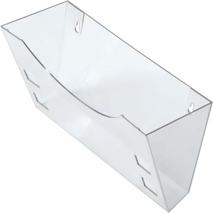 Helit glasklar H6103002 Folderhouder Glas (helder) 1 stuk(s) (b x h x d) 240 x 165 x 105 mm