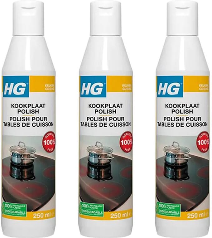 HG Kookplaatreiniger Extra Sterk 3-pack met KD spons