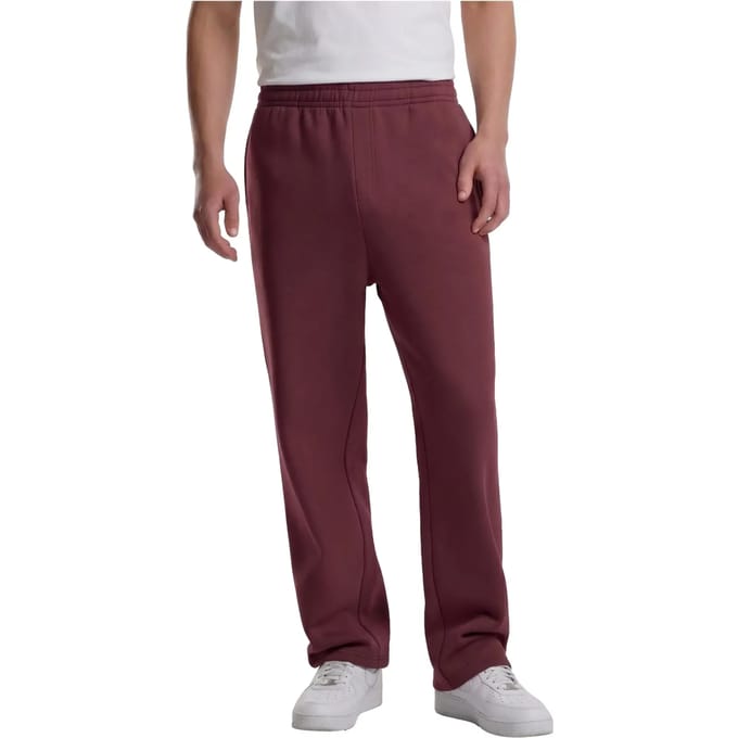 Urban Classics - Fluffy Heren joggingbroek - 4XL - Bordeaux rood