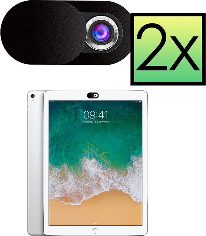 Webcam Cover Zwart Privacy Universeel Schuifje Privacy Bescherming - 2x