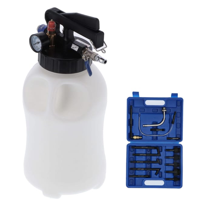 6L Pneumatic Automatic Transmission Oil Dispenser Filling Engine Oil Fluid Change Refill Tool Set black