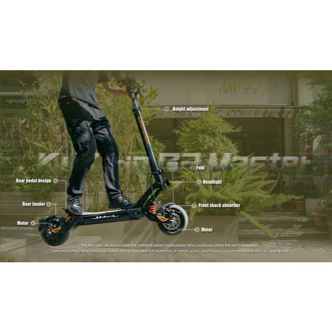Kukirin G2Master - Scooter électrique - 52 V - 20,8 Ah - Trottinette électrique tout-terrain pliable