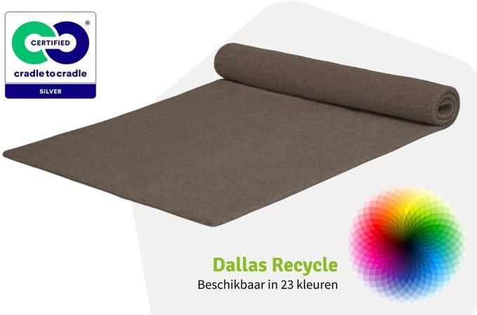 GJ Floors - Basic loper Dallas Recycle | Taupe - Breedte x Lengte: 2 meter / 3 meter