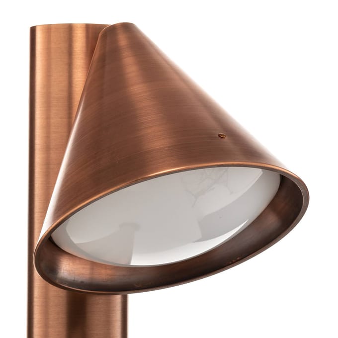 Bega 84072K3 Asymmetrische tuinpadverlichting van koper