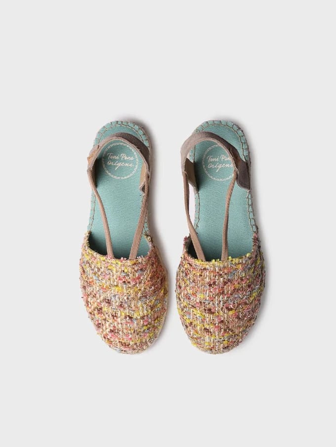 Veelkleurige espadrilles met elastiek aan de zijkant | ELSA-CO