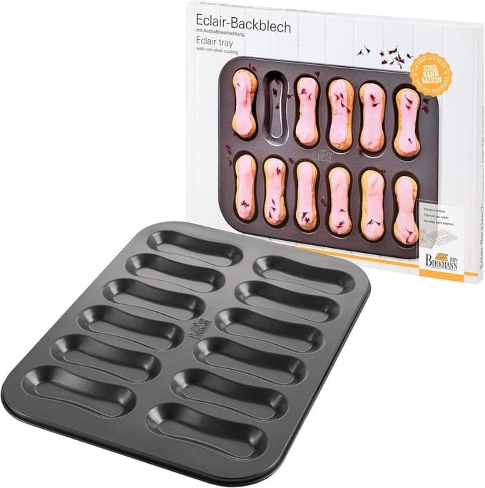 Bakvorm voor 12 Eclairs met Antiaanbaklaag