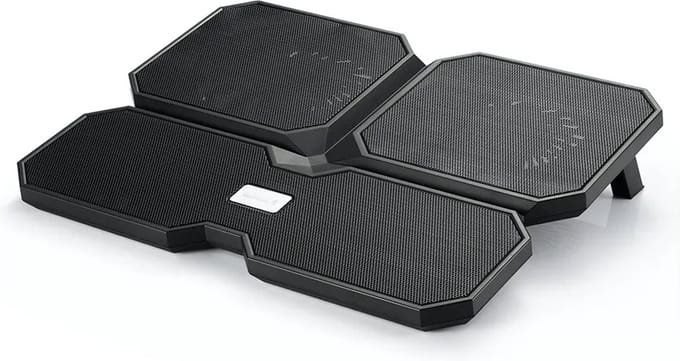 DeepCool Multi Core X6 Black Laptop Cooler, 4x Fan , 2x Built in USB:2.0 Ports