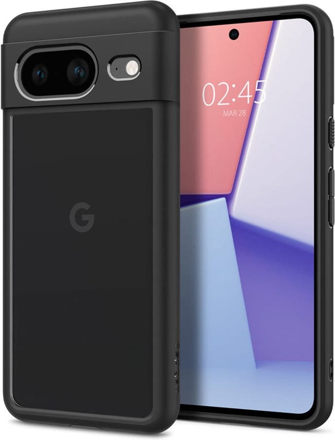 Spigen Ultra Hybrid Google Pixel 8 Hoesje Back Cover Zwart