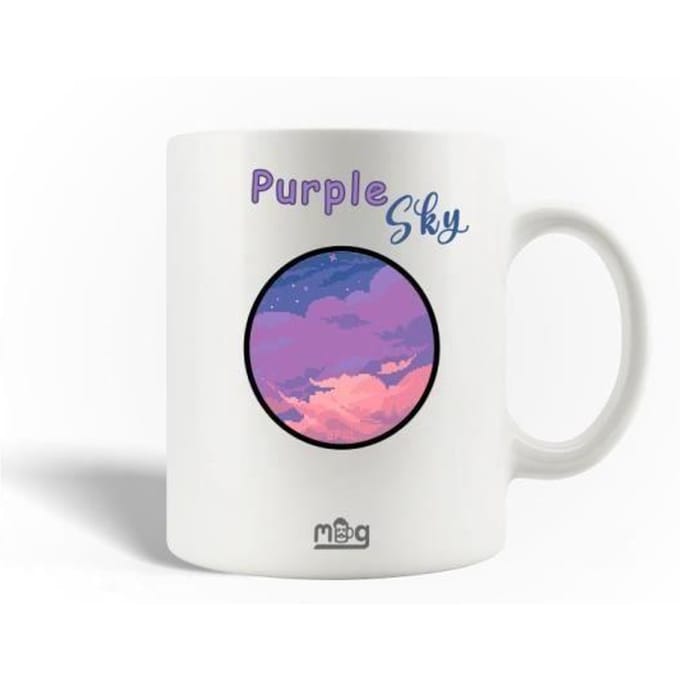 Mug en Céramique - MANIACASE - Étrange ciel violet - 30cl - Compatible lave-vaisselle - 9,5 cm de hauteur