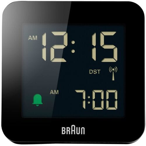 Braun Digitale wekker BC09B-DCF - radiogestuurd (Zwart)