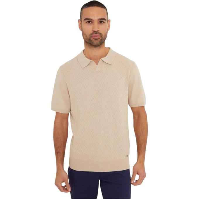 Threadbare Heren polo (Beige)