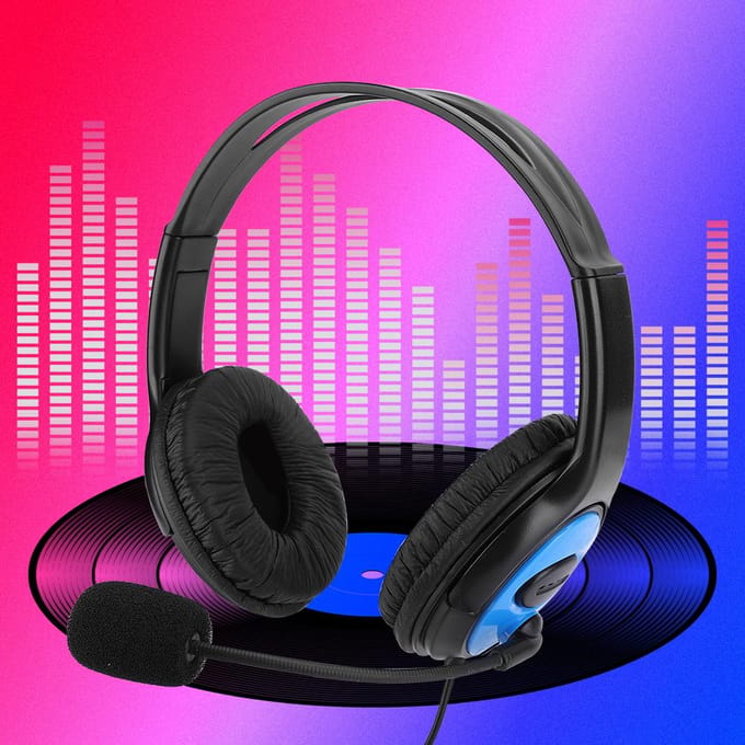 A4 ABS Lichtgewicht Gaming Headset Ruisonderdrukking Microfoon Hoofdtelefoon Apparatuur voor PS4X ONE