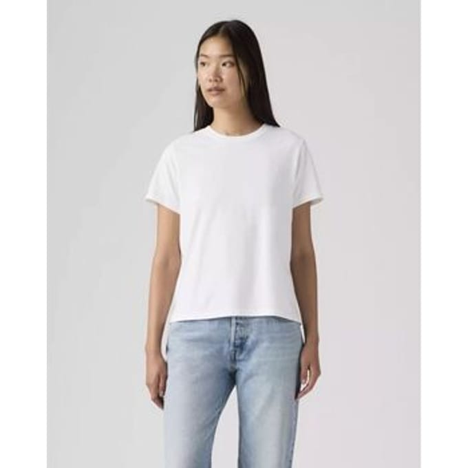 T-shirt Levis 005J2-00160 - FAVORITE COTTON TEE HM-BRIGHT WHITE HEATHER