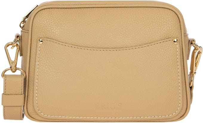 BRIC'S Leren Schoudertas Gondola Magnolia Bag Black Zwart