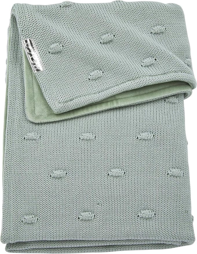 Babydeken van Knots Velvet Stone Green - 75x100cm - Single Pack