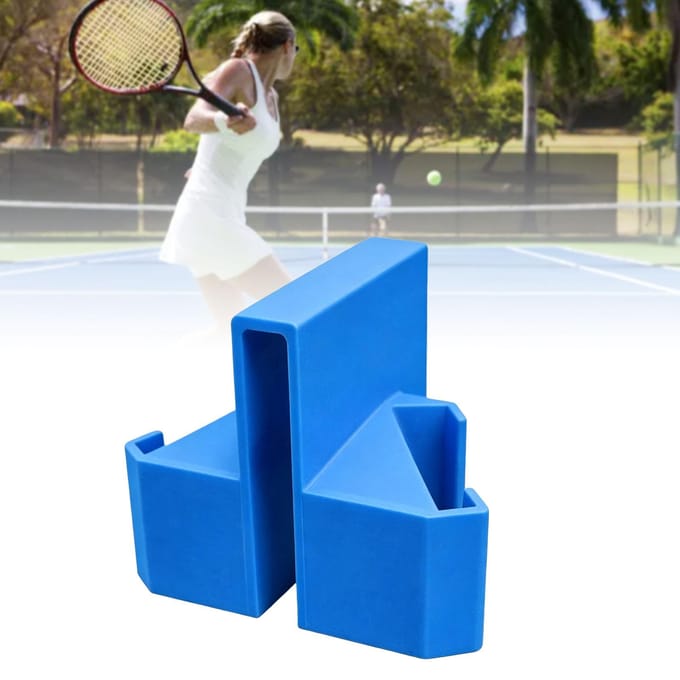Tennisnet Camera Mount Stabiele Draagbare Net Mount Telefoonhouder voor Wedstrijdanalyse Oefenen Coaching Live Streaming blue
