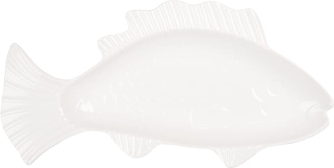 Clayre & Eef Kom Vis 150 ml Wit Keramiek