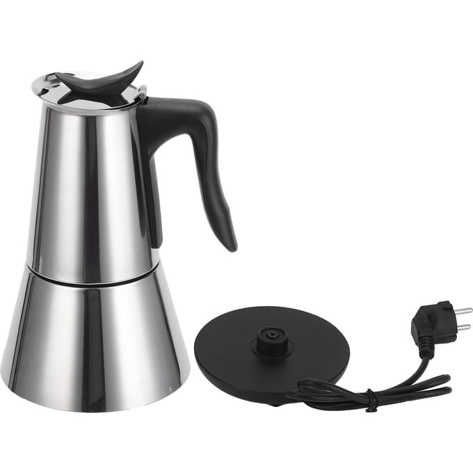 300ml Roestvrijstalen Elektrische Koffiepot Huishoudelijke Koffiezetapparaat Waterkoker voor Thuis black