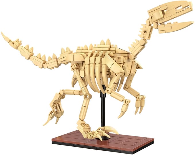 CaDA | Creative Series - Dinosaur Fossils Velociraptor 256 Stuks