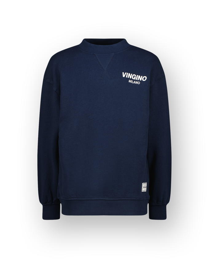 Vingino Boys Crewneck Basic Sweater Dark Blue Taglia: 4 | Maglioni Outlet | kids | Blu