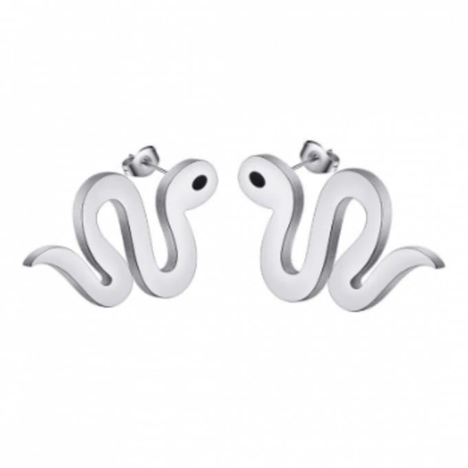 Slang- RVS- oorknopjes-Charme Bijoux