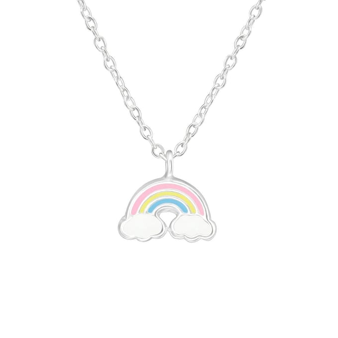 Di Lusso - Collier Elvira - Epoxy - Zilver 925 - Meisjes - 39 cm