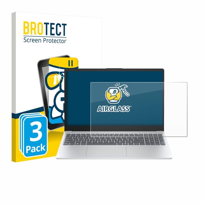 Screenprotector 3 Stuks voor HP OmniBook 3 15 15-fn0653ng Beschermglas transparant