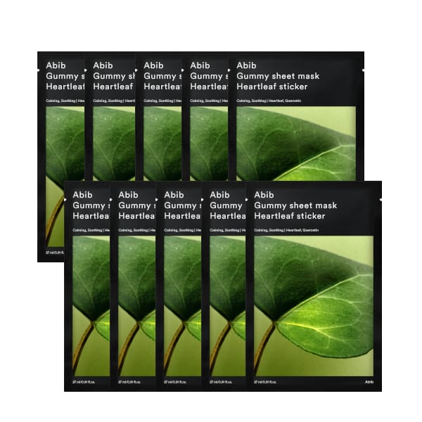 [Promotie] Abib - Gummy Sheet Mask - Heartleaf Sticker - 10stukken