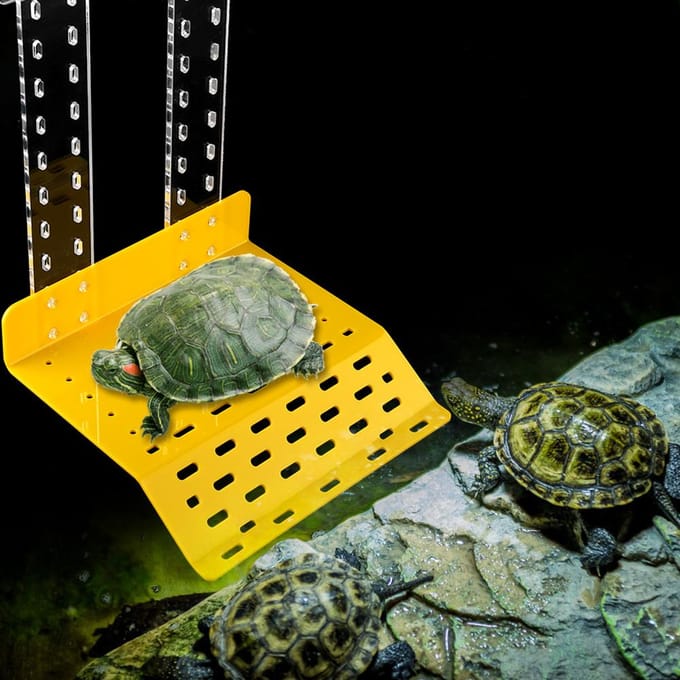 Plateforme flottante pour tortues et reptiles, plate-forme flottante pour aquarium yellow