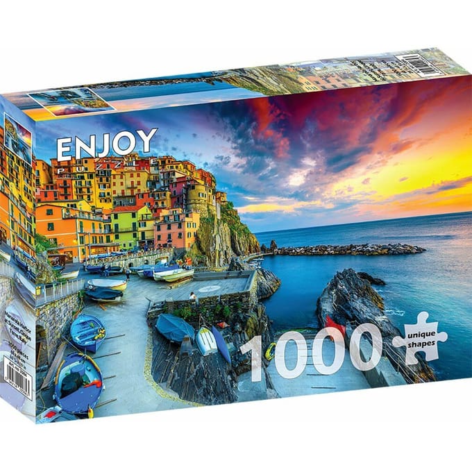 Puzzel Enjoy Manarola, Cinque Terre, Italië - 1000 Stukjes