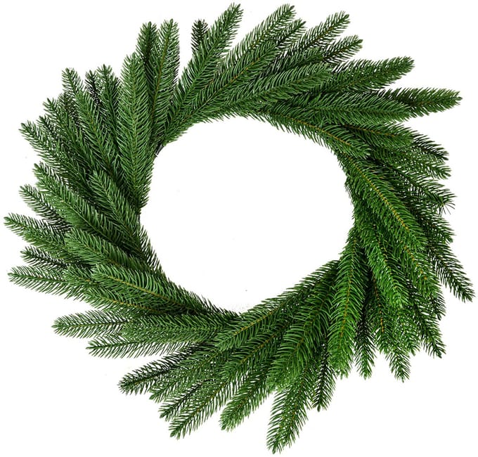 Clayre & Eef Kerstkrans Ø 55 cm Groen Kunststof