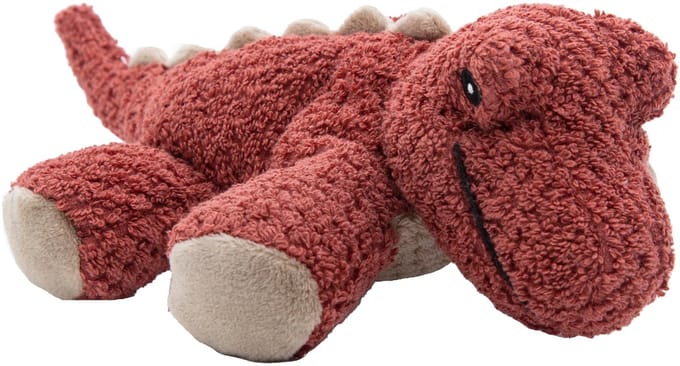 Cute since 1999 - Dinosauruspark - Rode Dinosaurus - Katoen Knuffel - 27cm