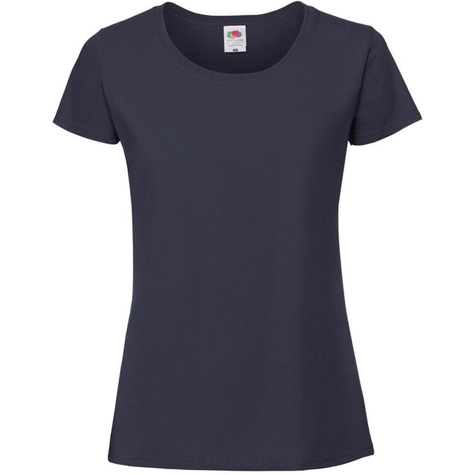 Fruit of the Loom Dames/Dames Iconic 190 T-Shirt (Deep Navy)