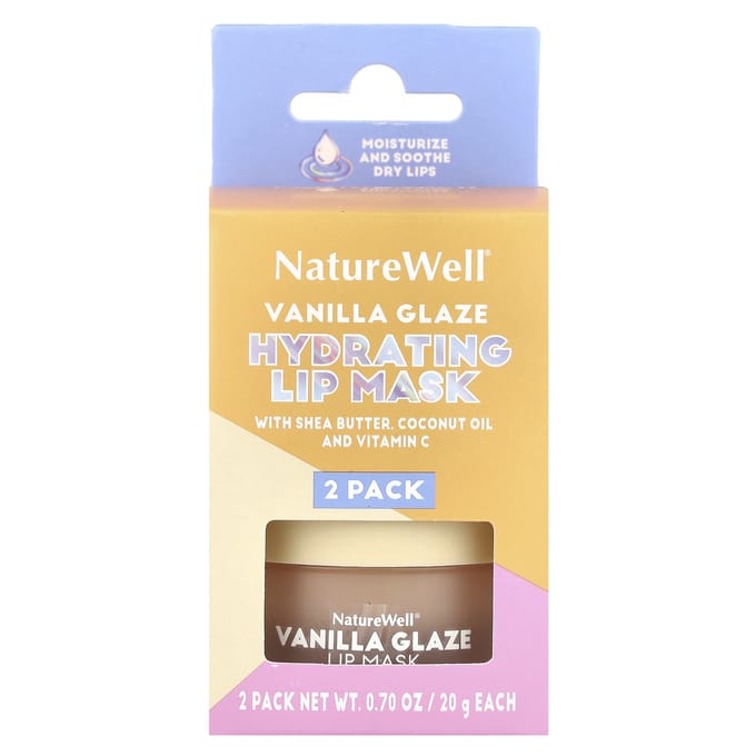 Hydraterend Lipmasker, Vanille Glazuur, 2 Stuks, 20G (0.70Oz) Elk beige