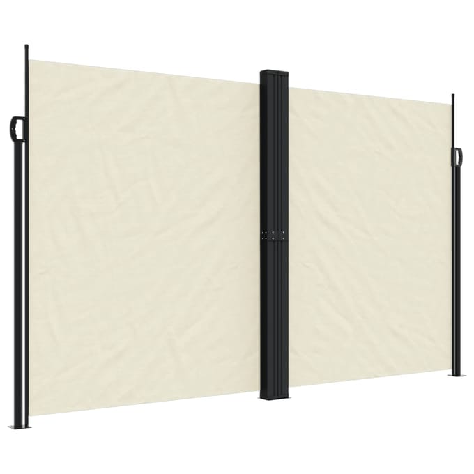 vidaXL - Tuinscherm - uittrekbaar - 200x1200 - cm - crèmekleurig