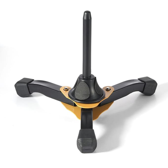 Support Trépied Pliable Portable pour Clarinette Flûte Hautbois Instrument à Vent Support Léger Antidérapant jaune
