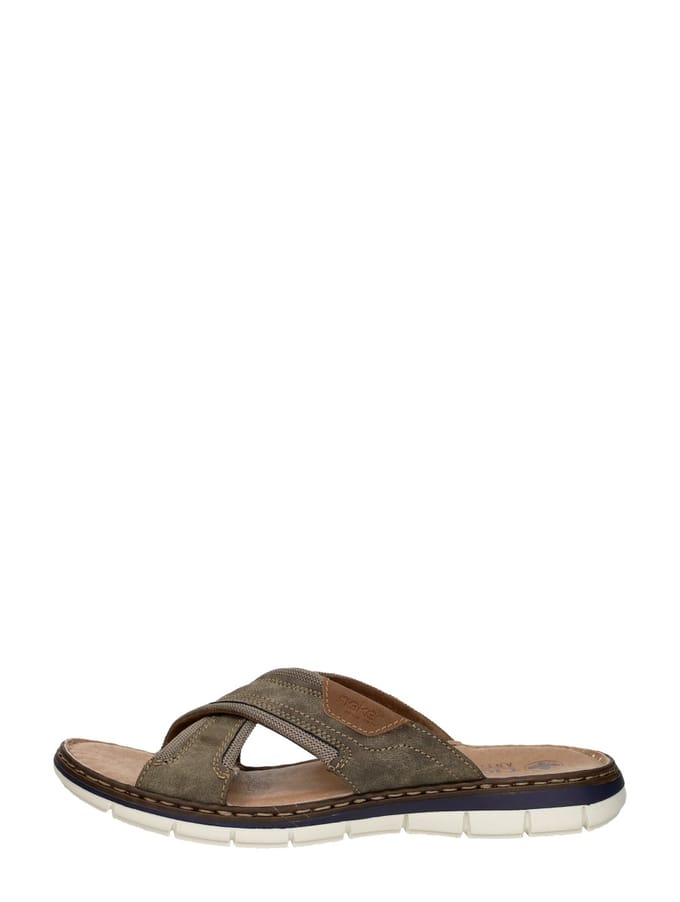 Rieker Heren Slipper 25182-25 Taupe - Maat 45