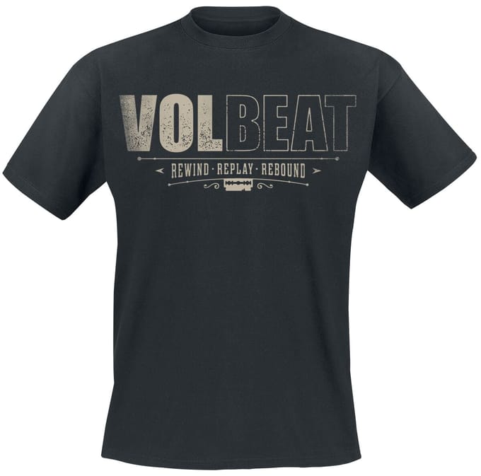 Volbeat T-shirt - Distressed Logo - S tot 4XL - voor Mannen - zwart