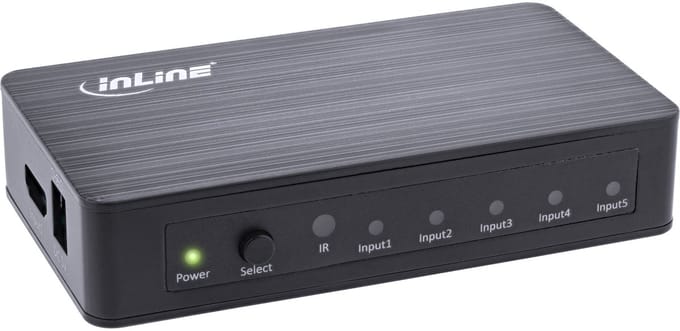 InLine® HDMI 5-Poorts switch, 4K2K@60Hz, HDCP 2.2