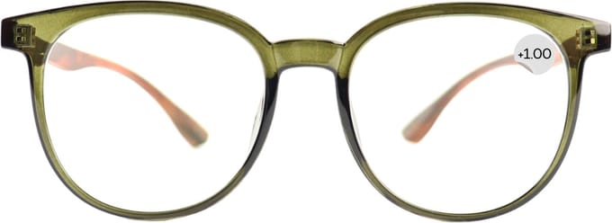 Montour Leesbril - OTIS - plus 1.00 - Rond Model - Groen - Dames - Heren - Unisex