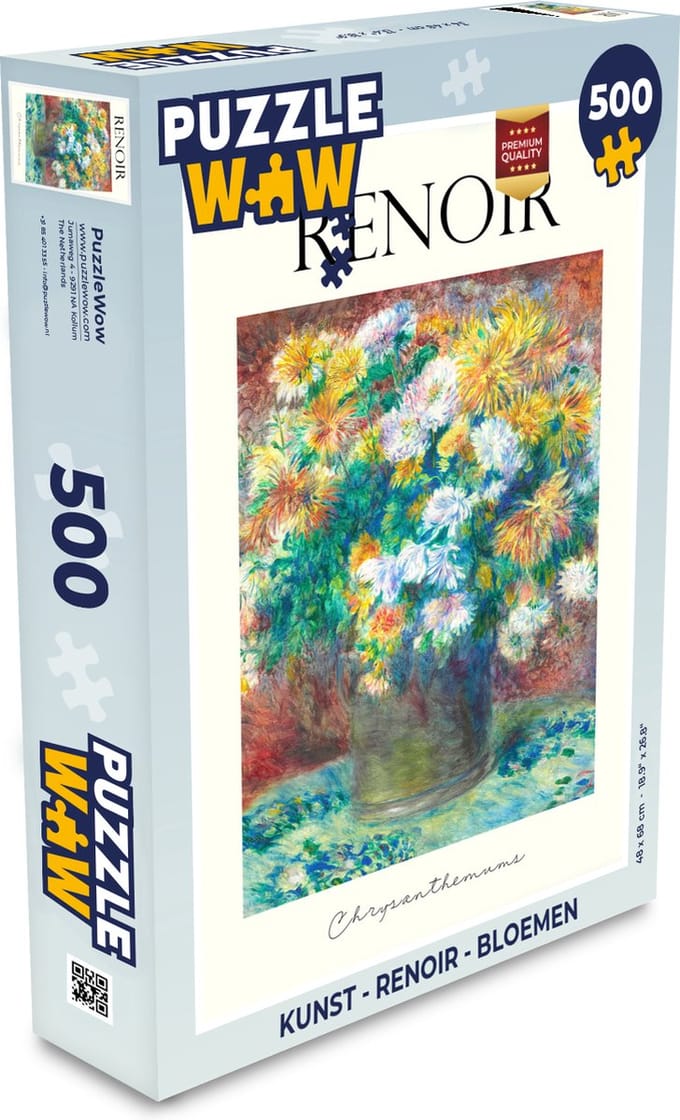 Puzzel Kunst - Renoir - Bloemen - Legpuzzel - Puzzel 500 stukjes