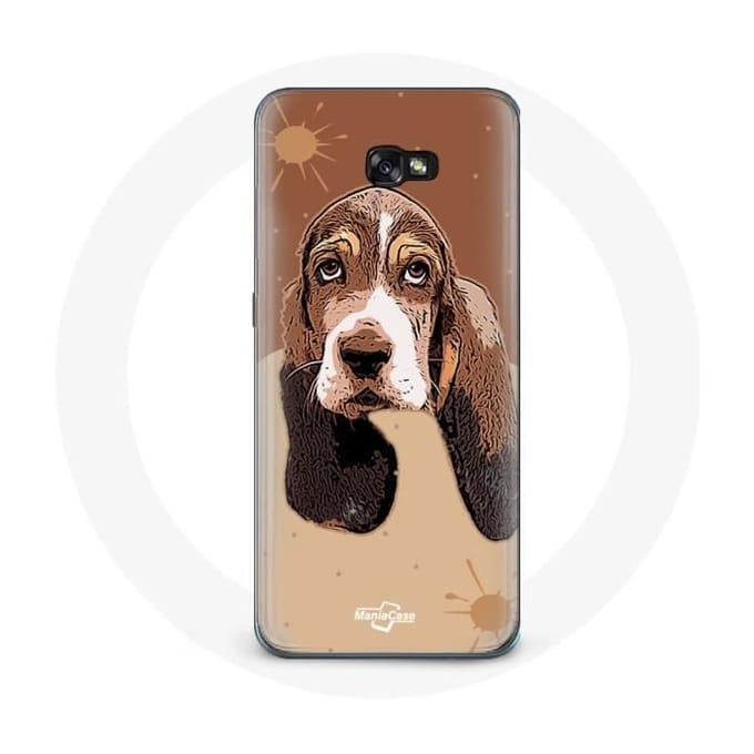 Case voor Samsung Galaxy A8 2016 Basset Hound hondengezicht